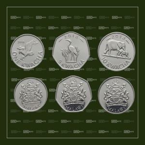 Malawi 1 5 10 Kwacha 2018 Coin Set