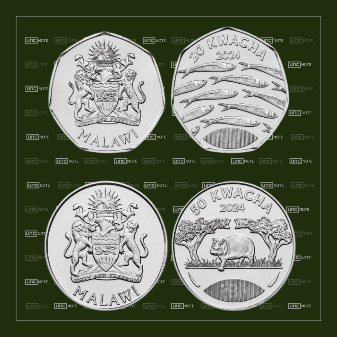 Malawi 20 50 Kwacha 2024 Coin Set