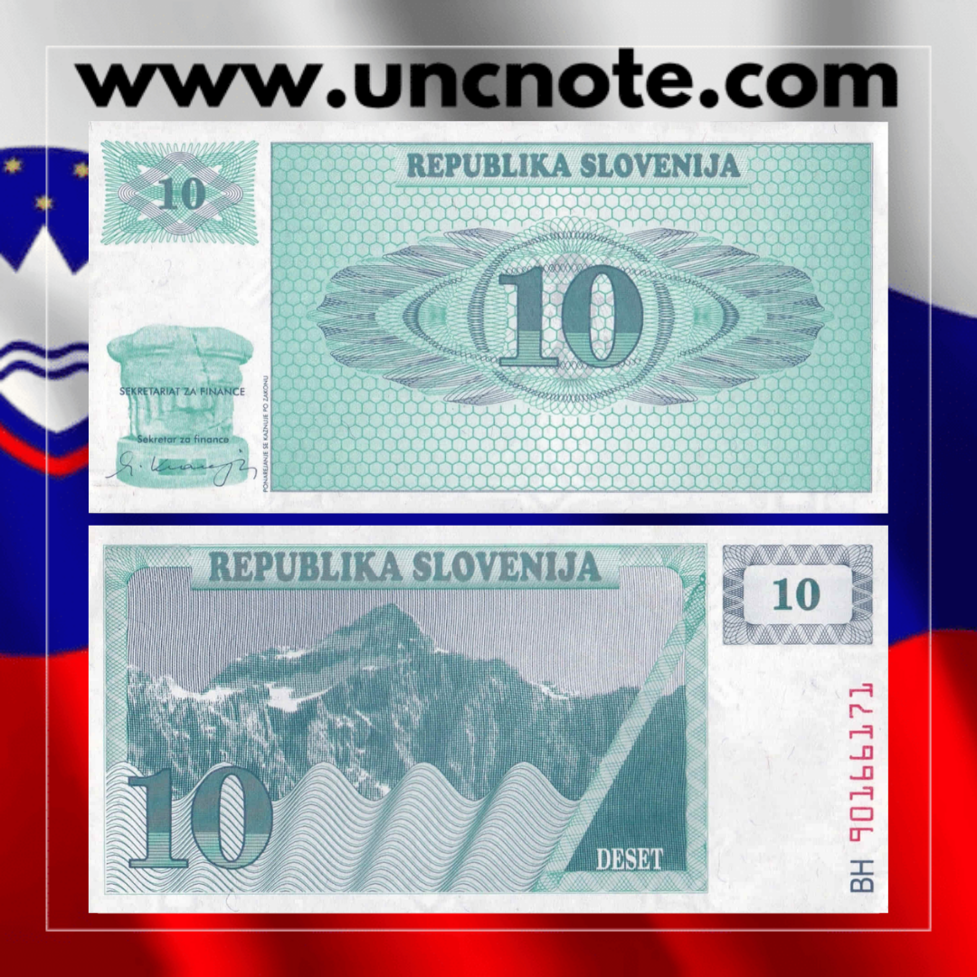 Slovenia 10 Tolarjev 1990
