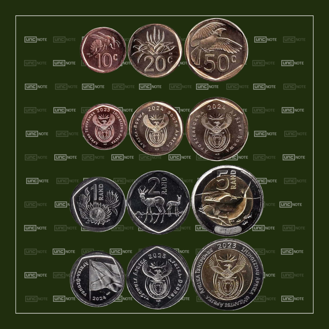 South Africa Set Coins 2023-2024 Rand