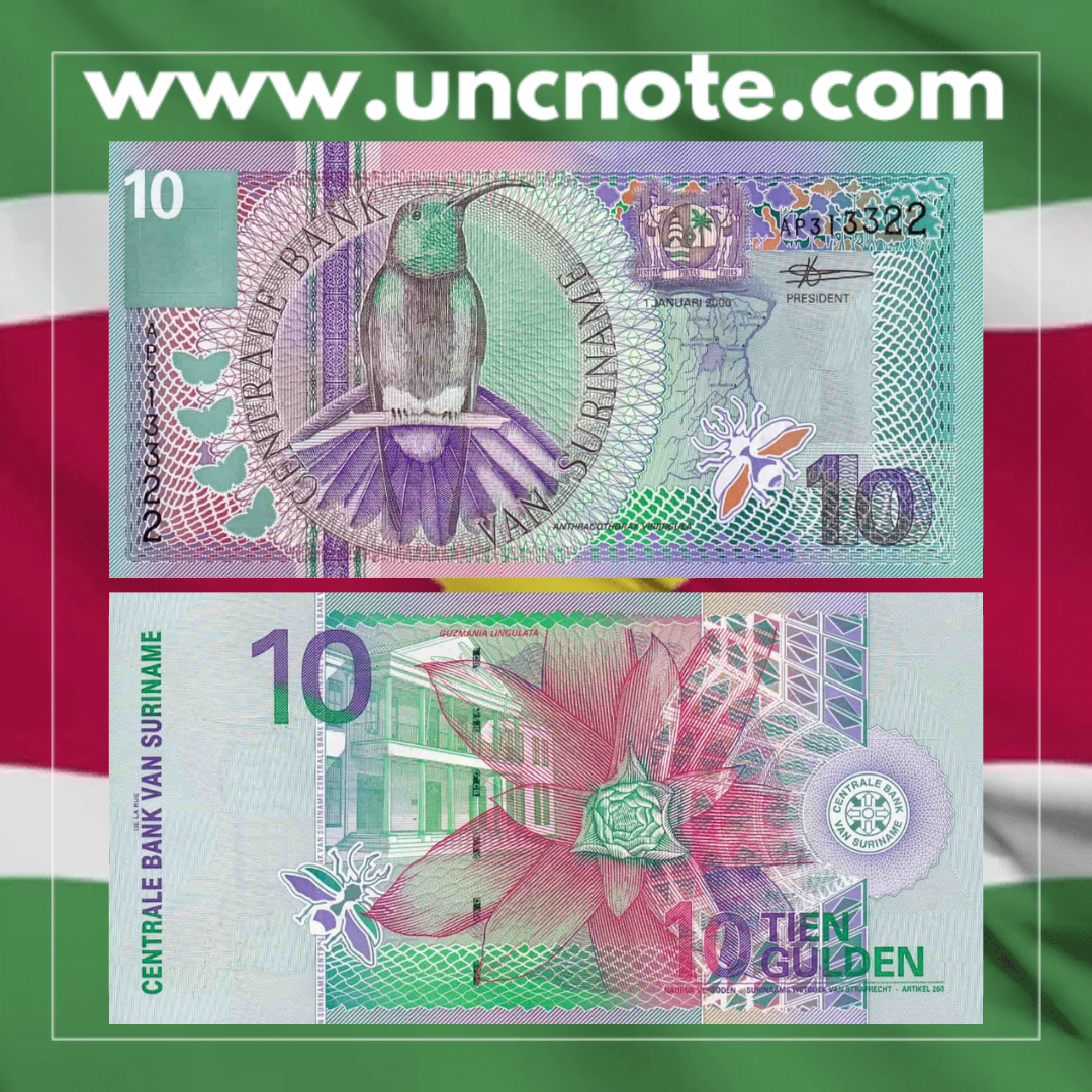 Suriname 10 Gulden 2000