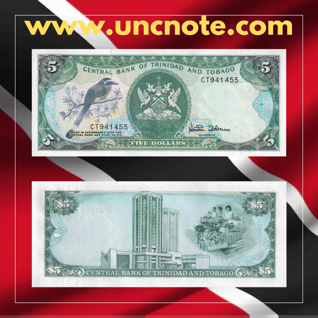 Trinidad & Tobago 5 Dollars 1985