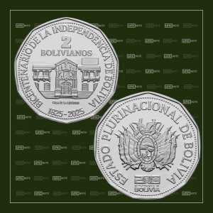 Bolivia 2 Bolivianos 2025