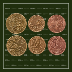 Brazil 5, 10 & 25 Centavos 2024-2025
