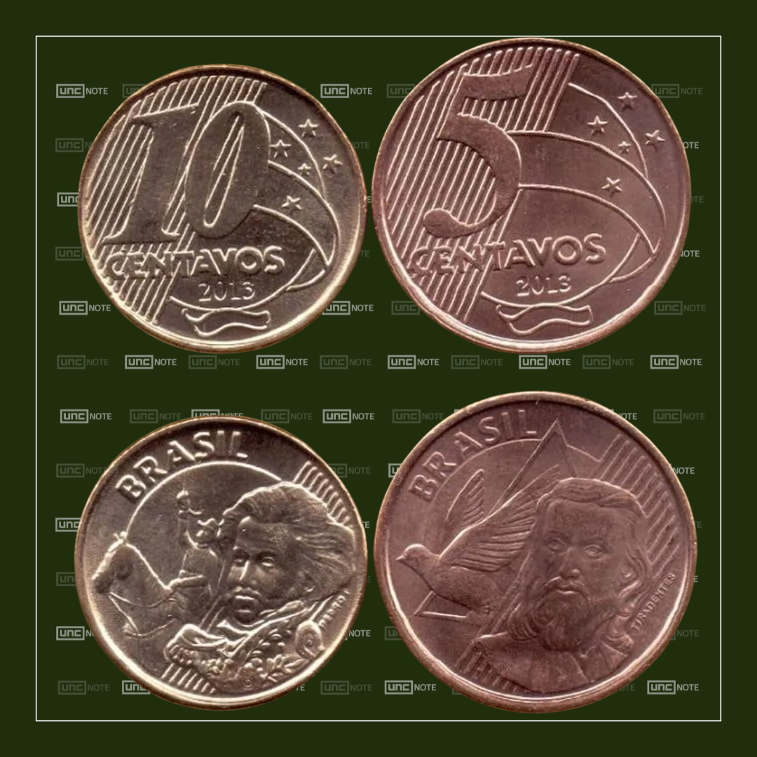 Brazil 5 & 10 Centavos 2013