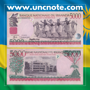 Rwanda 5000 Francs 1998