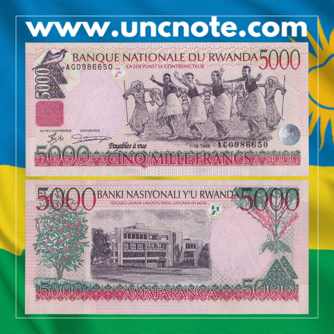 Rwanda 5000 Francs 1998