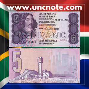 South Africa 5 Rand 1990