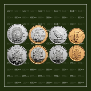 Zambia Set of 4 Coins 50 Ngwee, 1, 2 & 5 Kwacha 2025 (2026)