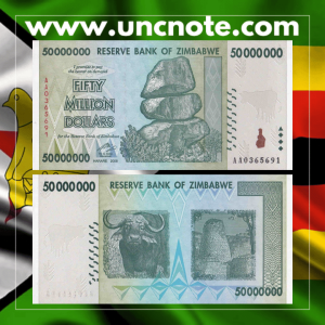 Zimbabwe 50000000 Dollars 2008