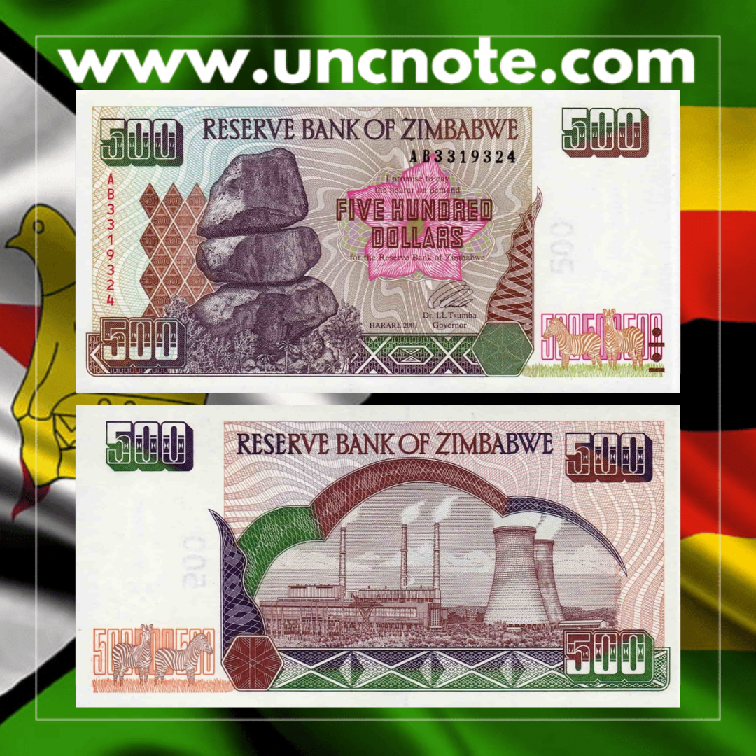 Zimbabwe 500 Dollars 2001